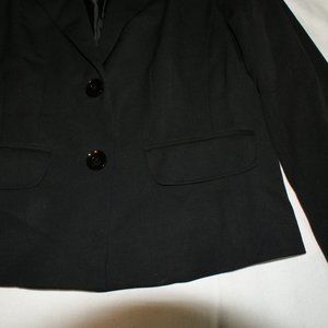 Office Ready, Versatile  Black Blazer Size 6 tapered detailing and fully lined
